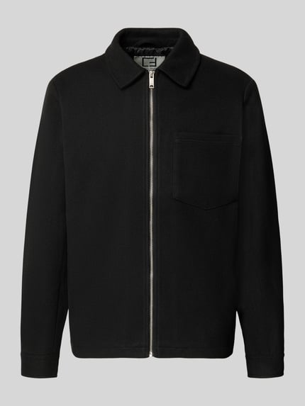 Jacke mit Brusttasche und Kentkragen Modell 'ROLFSTED' Shop The Look MANNEQUINE