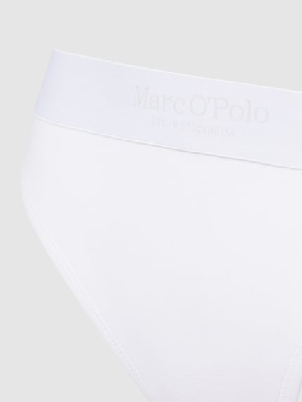 Marc O'Polo Stringi z elastycznym paskiem z logo w zestawie 3 szt. Biały 2