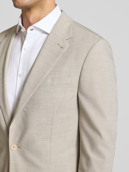 MCNEAL Slim Fit 2-Knopf-Sakko mit Viskose-Anteil Beige 3
