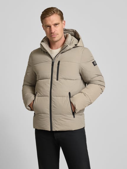 ECOALF Steppjacke mit Reißverschlusstaschen Modell 'BAZON' Sand 4