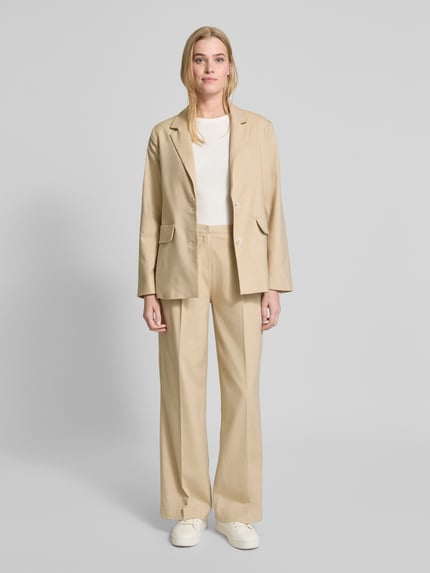 OPUS Regular Fit Blazer mit Leinen-Anteil Modell 'Jaomi' Sand 1