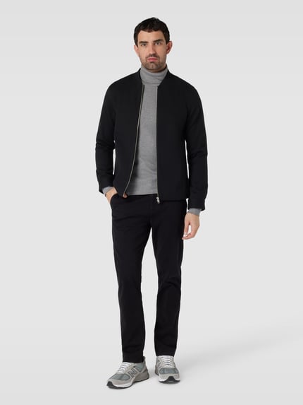 BOSS Orange Tapered Fit Chino mit französischen Eingrifftaschen Black 1