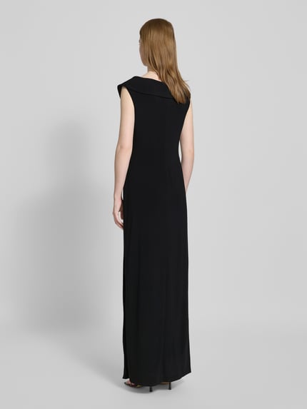 Lauren Ralph Lauren Abendkleid mit V-Ausschnitt Modell 'LEONIDAS' Black 5