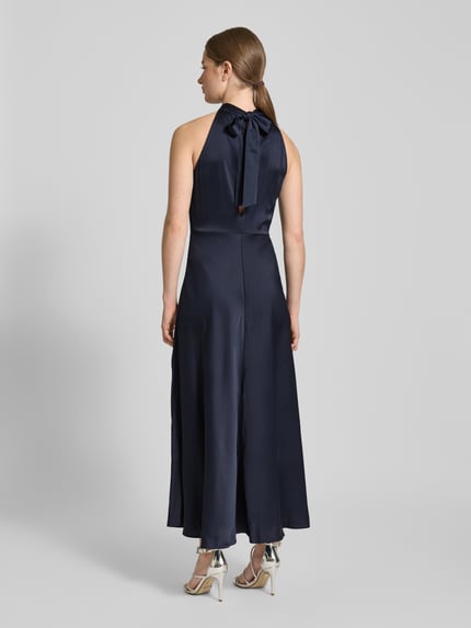Samsøe Samsøe Midi-jurk met halter, model 'RHEO' Marineblauw - 5