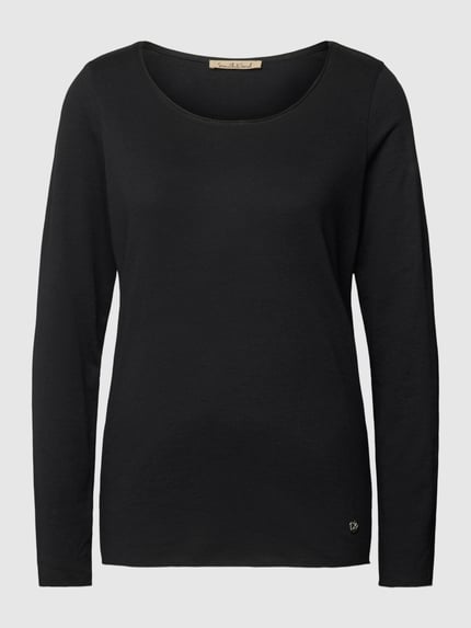 Smith and Soul Longsleeve met labelapplicatie Zwart - 2