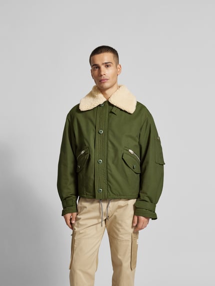 Kenzo Jack met knoopsluiting Olijfgroen - 4