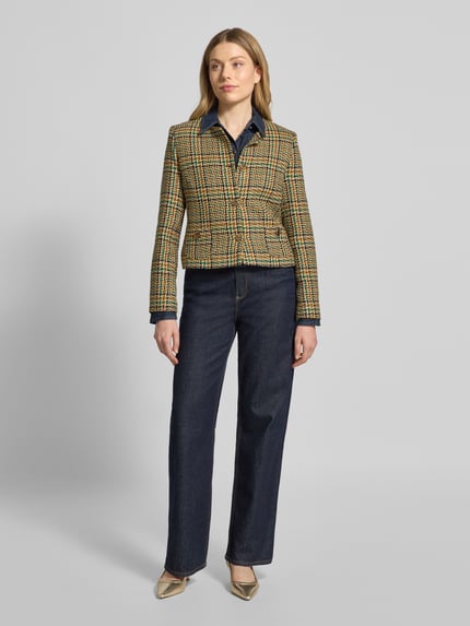 Christian Berg Woman Selection Regular fit blazer met wol Groen - 1