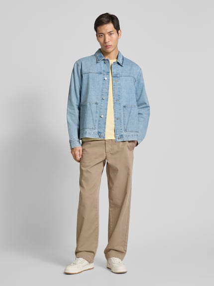 ARMEDANGELS Regular Fit Jeanshemdjacke mit aufgesetzten Taschen Blau 1