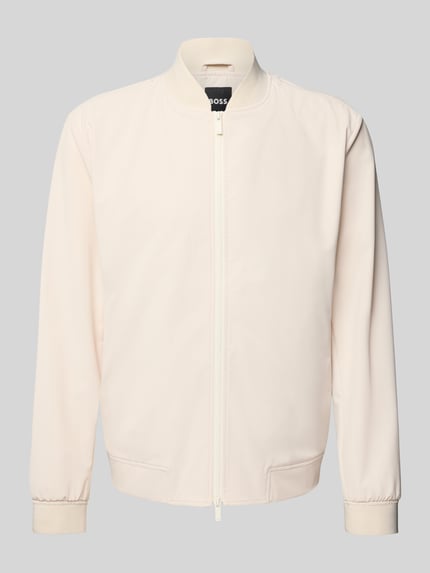 BOSS Regular Fit Blouson mit feiner Struktur Modell 'HANRY' Offwhite 2