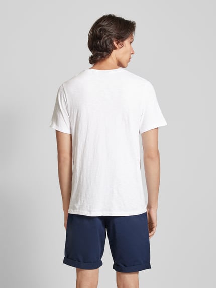 Superdry T-Shirt mit V-Ausschnitt Weiss 5
