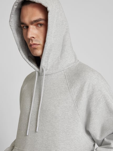 Closed Bluza z kapturem z kieszenią kangurka Jasnoszary melanż 3