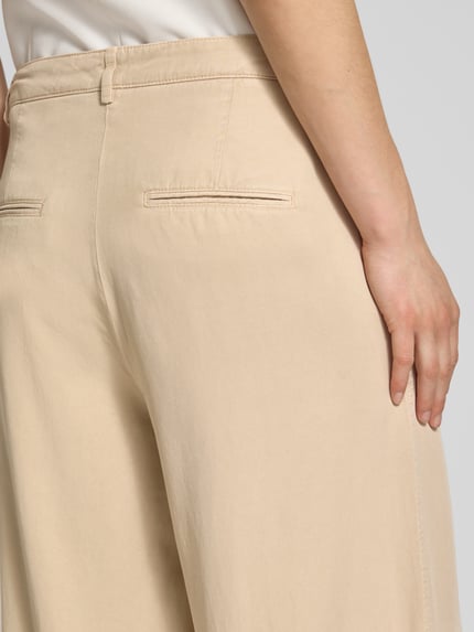 CAMBIO Spodnie materiałowe z wpuszczanymi kieszeniami w stylu francuskim model ‘ADELINE’ Jasnobrązowy 3