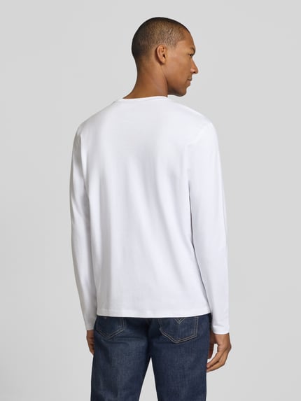 Christian Berg Men Longsleeve aus reiner Baumwolle Weiss 5