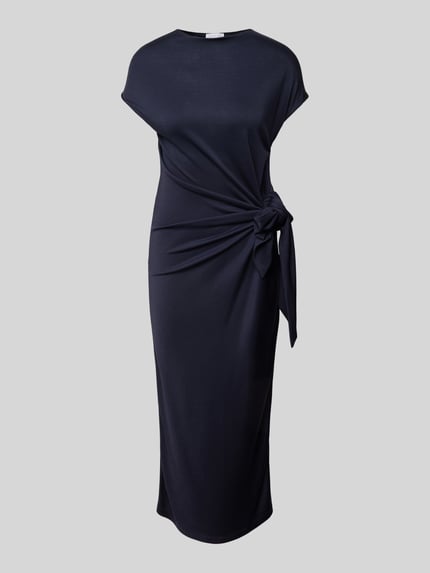 Rich & Royal Maxikleid aus Lyocell-Mix mit Knotendetail Marine 2