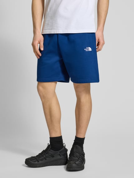 The North Face Szorty z dzianiny dresowej o kroju relaxed fit z wyhaftowanym logo Ciemnoniebieski 4