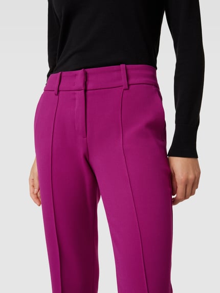 CAMBIO Broek met Franse steekzakken, model 'FARAH' Felroze - 3