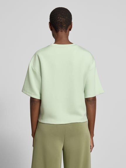 MSCH Copenhagen Boxy Fit Sweatshirt aus Viskose-Mix mit 1/2-Arm Mint 5