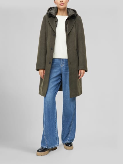 s.Oliver RED LABEL Mantel mit Kapuze Khaki 1