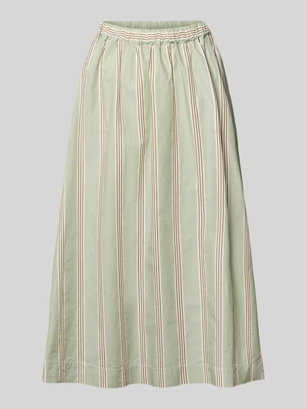 Regular Fit Midi-Rock aus reiner Baumwolle  Shop The Look MANNEQUINE