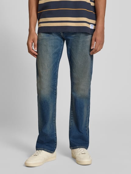 Replay Straight Fit Jeans im Used-Look Modell 'AIDEEN' Jeansblau 4