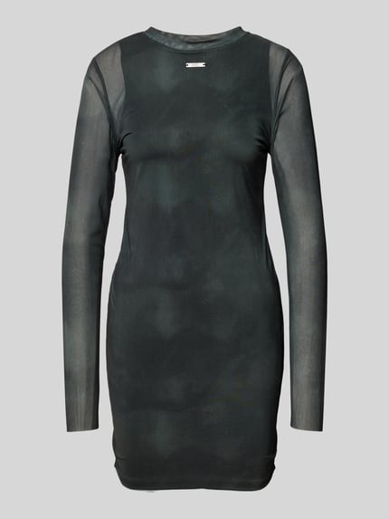 Karo Kauer Minikleid mit Label-Applikation Black 2