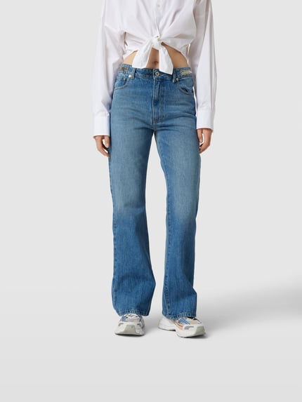 Rabanne flared cut jeans in 5-pocketmodel Jeansblauw - 4