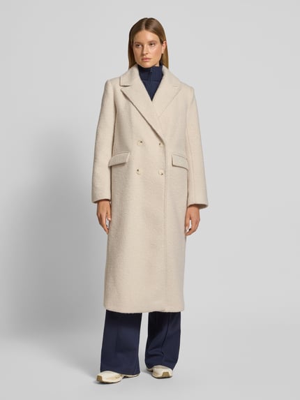 Gina Tricot Relaxed Fit Mantel mit Reversragen Offwhite 4