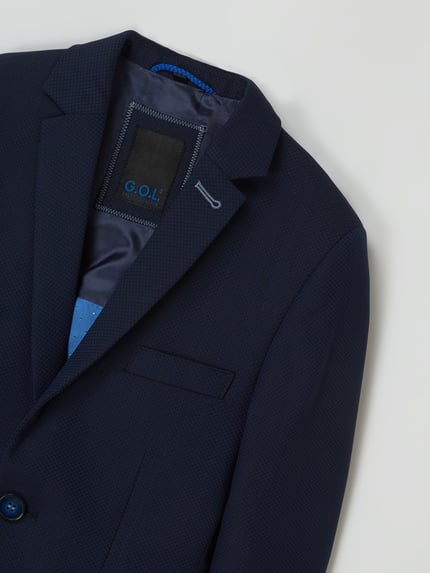 G.O.L. Marynarka na 2 guziki o kroju super slim fit z dodatkiem streczu Granatowy 2