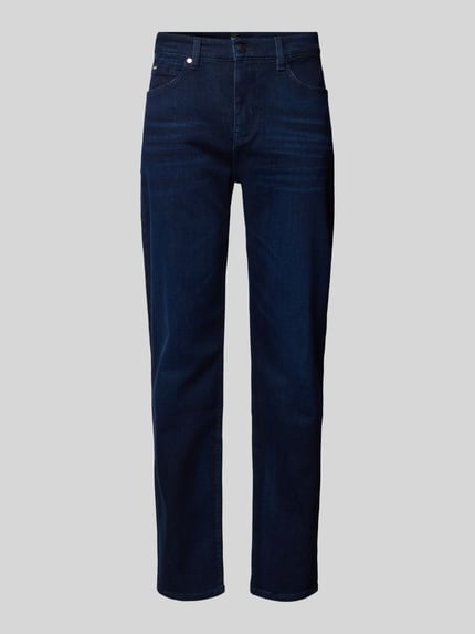 BOSS Jeansy o kroju regular fit z 5 kieszeniami model ‘Re.Maine’ Granatowy 2
