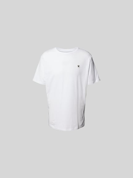Wood Wood Regular Fit T-Shirt aus reiner Baumwolle Modell 'ACE' Weiss 2