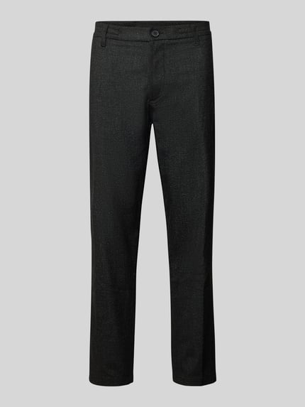 GABBA Regular Fit Cordhose mit Knopfverschluss Modell 'MONZA' Black 2