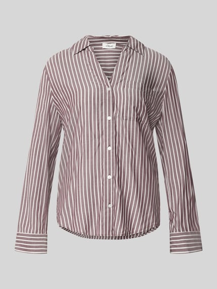 s.Oliver RED LABEL Regular fit blouse met lange mouwen van pure viscose Bordeaux - 2