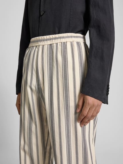 Officine Générale Stoffhose mit elastischem Bund Offwhite 3
