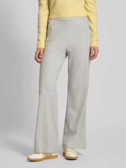 CAMBIO Stoffen broek met achterzakken Lichtgrijs gemêleerd - 4