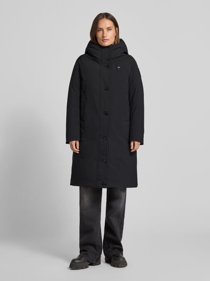 Blauer USA Płaszcz puchowy z detalem z logo Model „ARGYLLE” Czarny 4