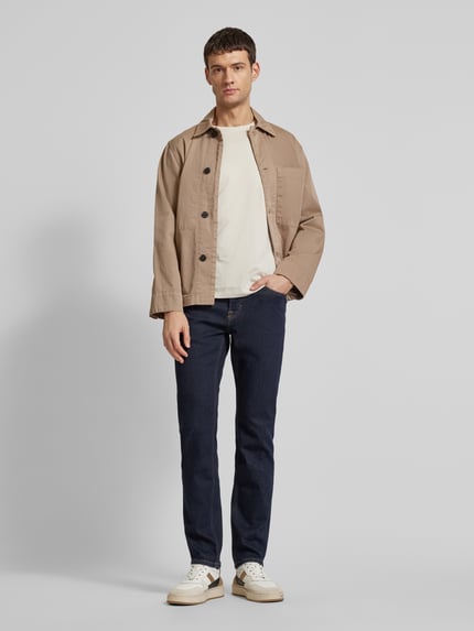 JOOP! JEANS Regular Fit Jeans mit Kontrastnähten Modell 'Mitch' Dunkelblau 1