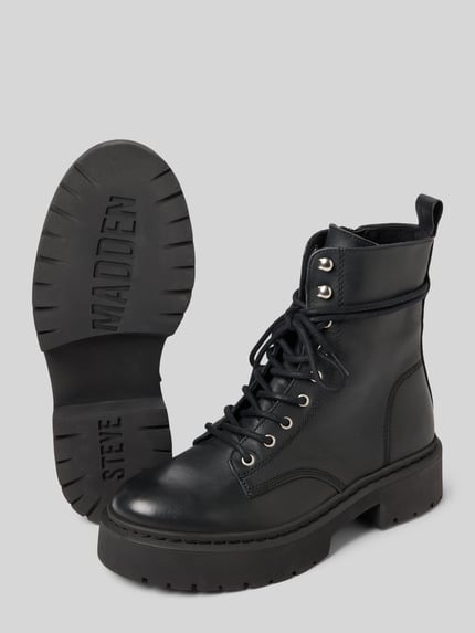 Steve Madden Schnürstiefel mit Logo-Applikation Modell 'Gusto' Black 4