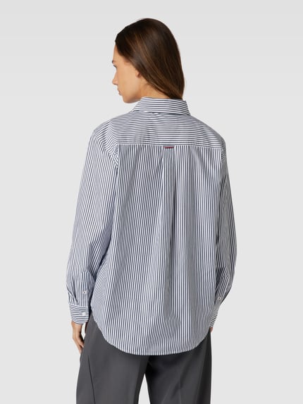 Tommy Hilfiger Hemdbluse mit Streifenmuster Marine 5
