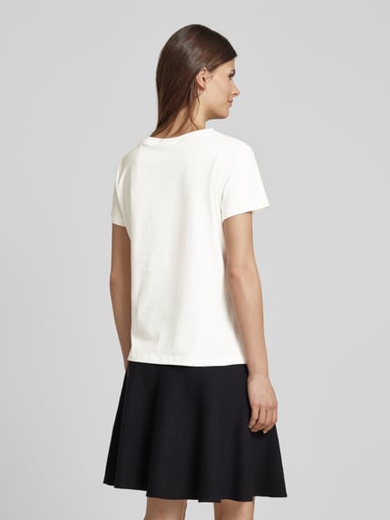 GUESS Activewear T-Shirt mit Label-Detail Modell 'BRIANA' Offwhite 5
