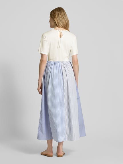 Weekend Max Mara Maxikleid mit V-Ausschnitt Modell 'BRONZO' Weiss 5