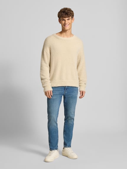 ONLY & SONS Tapered Fit Jeans aus Baumwoll-Mix Modell 'YOKE' Jeansblau 1