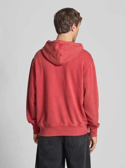 Dickies Hoodie mit Label-Stitching und Känguru-Tasche Rot 5