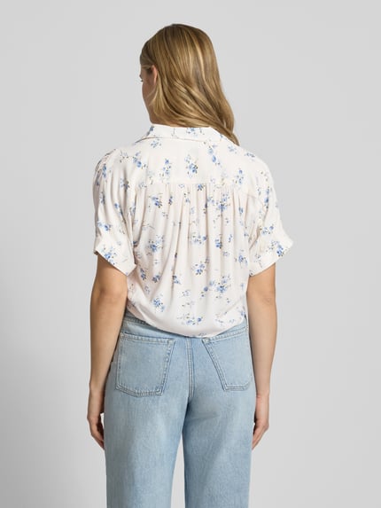 ONLY regular fit overhemdblouse van pure viscose model 'PAULA' Wit - 5