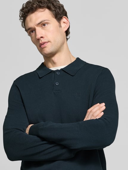 Marc O'Polo Regular Fit Pullover aus reiner Baumwolle Marine 3