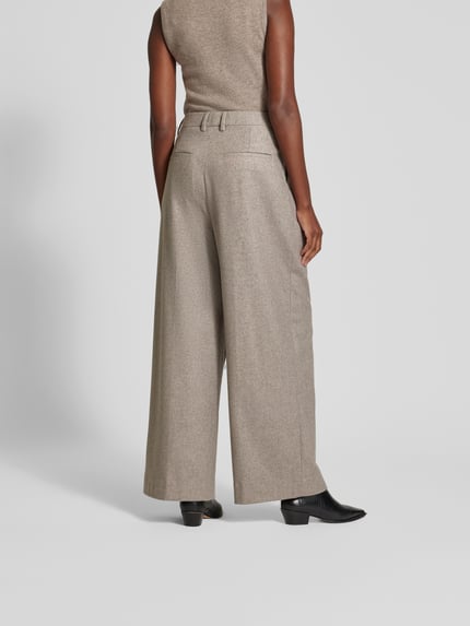 Filippa K Stoffen broek met achterzakken Lichtgrijs - 5