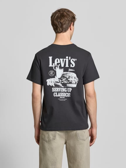 Levi's® relaxed fit T-shirt van puur katoen Zwart - 5