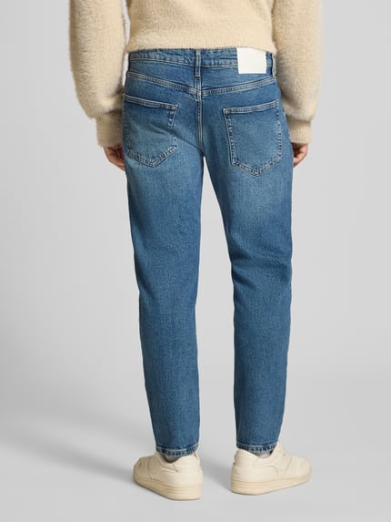 ONLY & SONS Tapered Fit Jeans aus Baumwoll-Mix Modell 'YOKE' Jeansblau 5