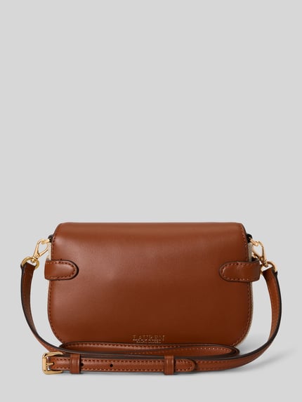 Lauren Ralph Lauren Torba na ramię z płótna z detalem paska Koniakowy 3