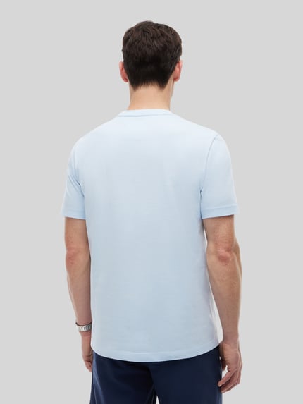 Tommy Hilfiger regular fit T-shirt van puur katoen Lichtblauw - 5