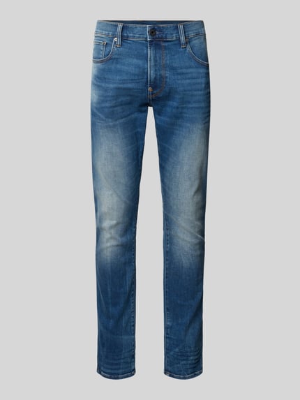 Produktfoto, Slim Fit Jeans im 5-Pocket-Design Modell 'REVEND' van G-Star Raw in blauwe katoenmix met stretch en skinny fit, herencontext